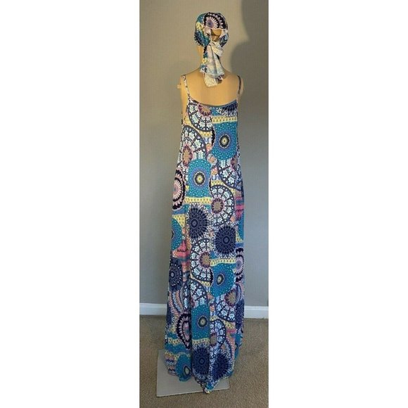 Queen Mania Women's Maxi Dress M Abstract Pattern - Picture 2 of 11
